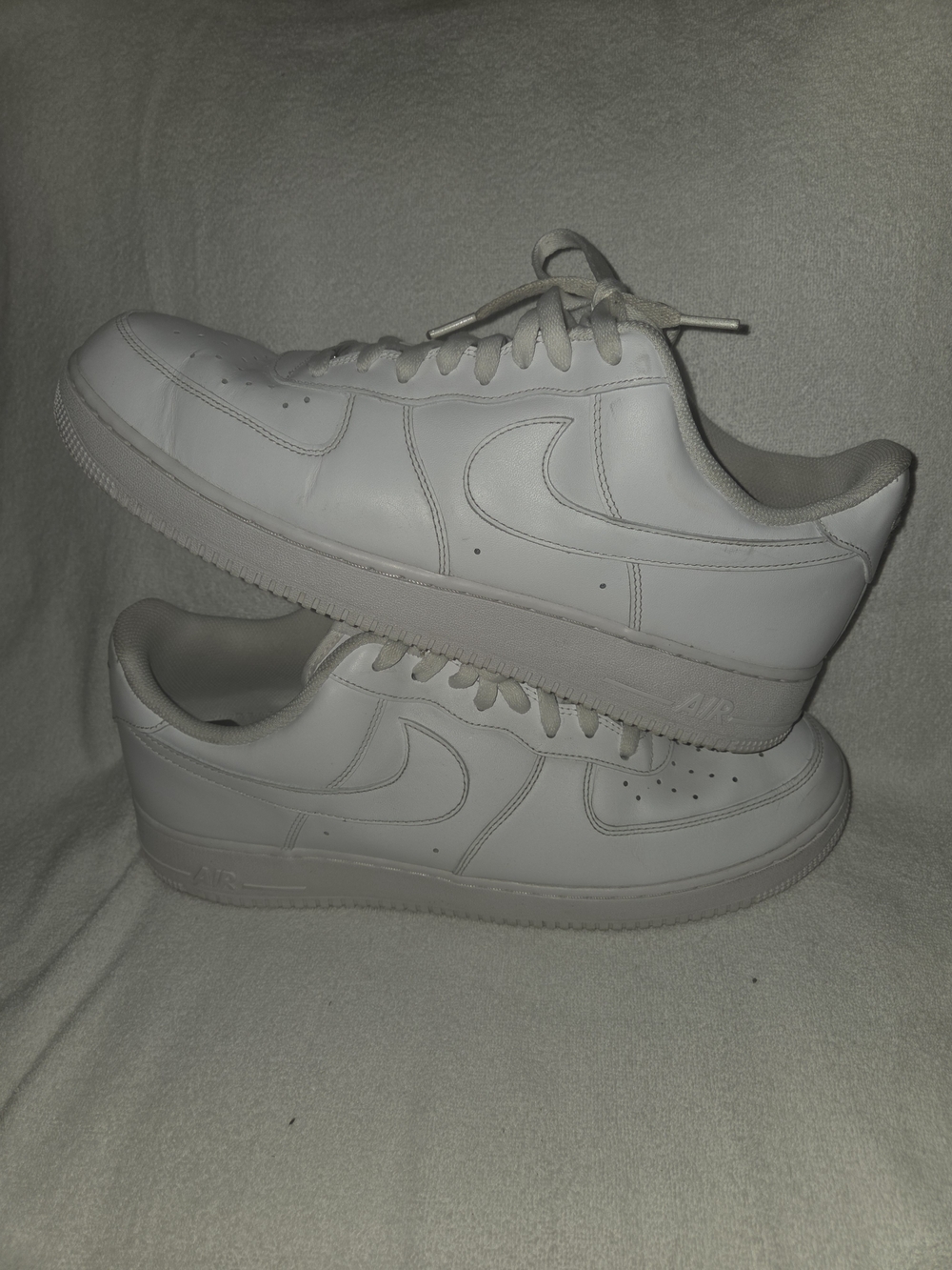 Nike Air Force 1 Low Men's Shoes - White, Size 15